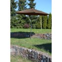 Parasol ogrodowy 250cm składany brązowy Saska Garden