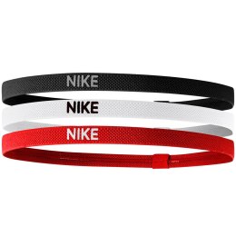 Opaska Nike Elastic Hairbands 3PK czarno-czerwono-biała NJN04945OS