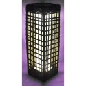 Lampa solarna kokon delux 17,5x17,5x48cm szara