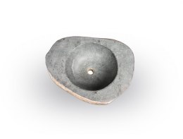 Umywalka wykonana z naturalnego kamienia rzecznego The Lavabo Slice Avocado
