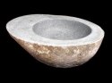 Umywalka wykonana z naturalnego kamienia rzecznego The Lavabo Slice Avocado