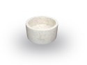 Umywalka z kamienia naturalnego MIRUM 509 nablatowa Ø40 cm Cream