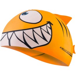 Czepek pływacki Aqua-Speed Shark pomarańczowy 75/110