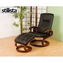 Ekskluzywny fotel z masażem Stilista czarny