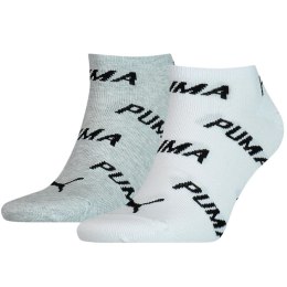 Skarpety Puma Unisex Bwt Sneaker 2Pack szare, białe 907947 02