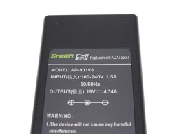 Zasilacz Green Cell PRO 19V 4.74A 90W do laptopa Samsung R510 R522 R525 R530 R540 R580 R780 RV511 RV520 NP350E5C NP350V5C