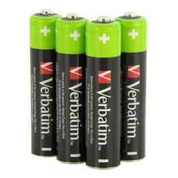 Akumulatorki, AAA (HR03), 1.2V, 950 mAh, Verbatim, blistr, 4-pack