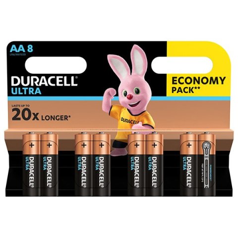 Bateria alkaliczna, AA, 1.5V, Duracell, blistr, 8-pack, 42363, Ultra