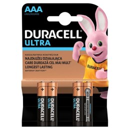 Bateria alkaliczna, AAA, 1.5V, Duracell, blistr, 4-pack, 42372, Ultra
