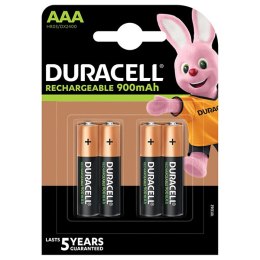DURACELL Nabíjecí baterie mikrotužková AAA 900 mAh 4 ks