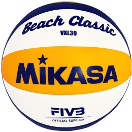 Piłka siatkowa Mikasa VXL30 biało-niebiesko-granatowa
