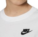 Koszulka dla dzieci Nike Tee Futura biała AR5254 100