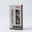 Kabel USB (2.0), USB A M- Apple Lightning M, 2m, MFi certifikat, 5V/2,4A, złoty, Logo, box, oplot nylonowy, aluminiowa osłona zł