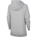 Bluza damska Nike Essentials Hoodie Po Flc szara BV4124 063