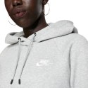 Bluza damska Nike Essentials Hoodie Po Flc szara BV4124 063