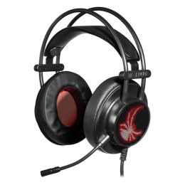 Defender Limbo, Gaming Headset, słuchawki z mikrofonem, regulacja głośności, czarna, 7.1, 50 mm przetworniki typ USB