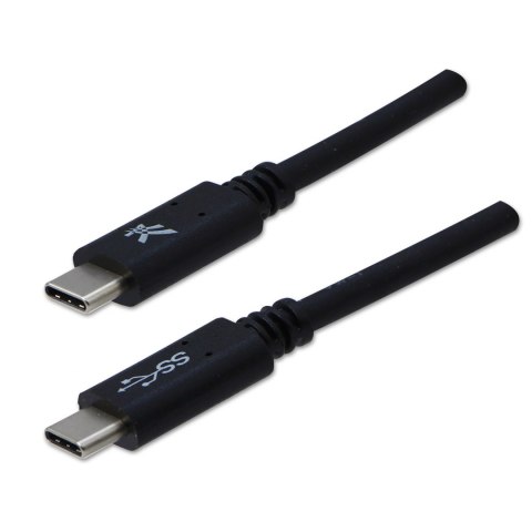 Kabel USB (3.2 gen 1), USB C M- USB C M, 1m, 5 Gb/s, 5V/3A, czarny