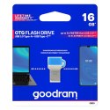 Goodram USB flash disk OTG, USB 3.0 (3.2 Gen 1), 16GB, ODD3, niebieski, ODD3-0160B0R11, USB A / USB C, z osłoną