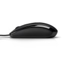HP mysz X500 Wired mouse, 800DPI, optyczna, 3kl., 1 scroll, przewodowa USB, czarna, Apple Mac OS X, Microsoft Windows Vista /XP/