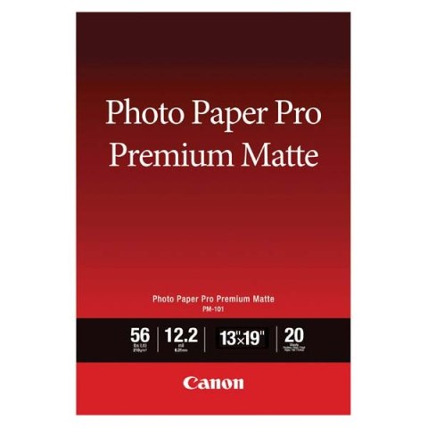 Canon Photo paper premium matte, foto papier, matowy, biały, A3+, 13x19", 210 g/m2, 20 szt., 8657B007, atrament