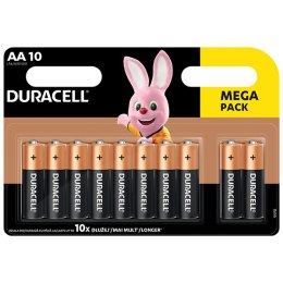 Bateria alkaliczna, AA, 1.5V, Duracell, blistr, 10-pack, 42304, Basic