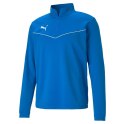 Bluza męska Puma teamRISE 1 4 Zip Top niebieska 657394 02