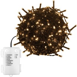 Łańcuch świąteczny 100 LED - 10 m, ciepła biel, na baterie