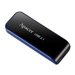 Apacer USB flash disk, USB 3.0 (3.2 Gen 1), 16GB, AH356, czarny, AP16GAH356B-1, USB A, z wysuwanym złączem