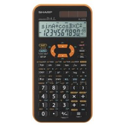 Sharp Kalkulator EL-520XYR, czarno-pomarańczowy, naukowy