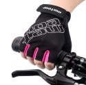 Rękawiczki rowerowe Meteor GL Gel 35 różowe 26141-26142-26143
