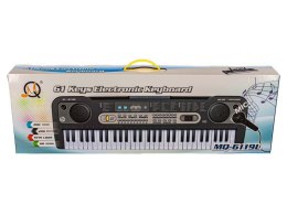 Keyboard MQ-6119L Organki, 61 Klawiszy, Mikrofon, Nauka Gry