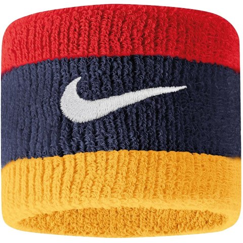 Opaski na rękę Nike Swoosh Wristbands granatowo-czerwono-żółta N0001565428OS