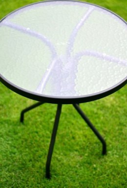 Stół ogrodowy z blatem szklanym ZWT-03 60 cm