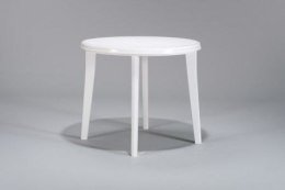 Stół plastikowy LISA 90 cm biały