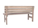 Drewniana ława ogrodowa VIKING - szara - 150 cm