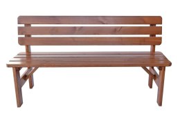 Drewniana ławka ogrodowa Viking - 150 cm, lakierowana