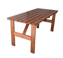 Drewniany stół ogrodowy Viking - 150 cm, lakierowany