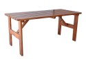 Drewniany stół ogrodowy Viking - 150 cm, lakierowany