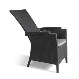 Luksusowe plastikowe krzesło VERMONT - cappuchino