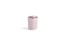 Plastikowy kubeczek na szczoteczki FILO - różowa