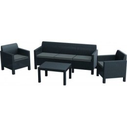 Zestaw ogrodowy ORLANDO 3 SOFA - grafit