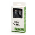HDMI M- HDMI M, Ultra High Speed, 1m, pozłacane złącza, aluminiowa obudowa, szary, Logo, 8K@60Hz, 48Gb/s