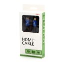 HDMI M- HDMI M, Ultra High Speed, 2m, pozłacane złącza, aluminiowa obudowa, niebieski, Logo, 8K@60Hz, 48Gb/s