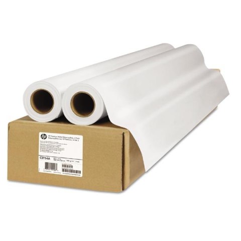 HP 1067/22.9/Premium Matte Polypropylene, matowy, 42", 2-pack, C2T54A, 140 g/m2, niepowlekany polipropylen, 1067mmx22,9m, przezr