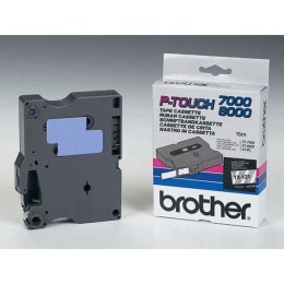 Brother oryginalny taśma do drukarek etykiet, Brother, TX-131, czarny druk/przezroczysty podkład, laminowane, 8m, 12mm