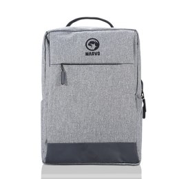 Plecak na notebook 15.6", BA-03, szary, nylon, port USB do ładowania, Marvo