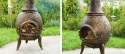 TERA Żeliwny kominek ogrodowy - piecyk na taras 120 cm