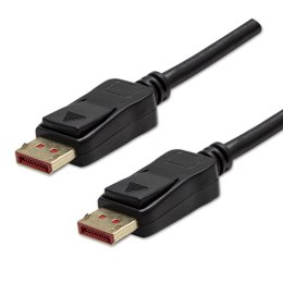 DisplayPort M- DisplayPort M, 1.4, 2m, pozłacane końcówki, czarny, 8K@60Hz, 32,4Gb/s