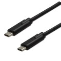 Kabel USB (3.2 gen 2), USB C M- USB C M, 1m, 10 Gb/s, 5V/3A, czarny