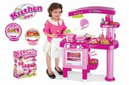 Kuchnia dziecięca G21 duża z akcesoriami różowa